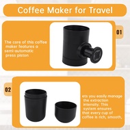 Coffee Maker 70ML Pressure Espresso Manual Handheld Pot Portable Coffee Machine for Car Travel Campi