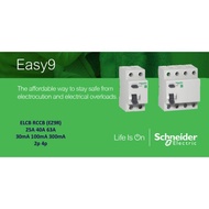 SCHNEIDER ELCB RCCB 30ma 100ma 300ma 40a 63a easy9 EZ9R56240 EZ9R56263 EZ9R66440 EZ9R36240 EZ9R36263