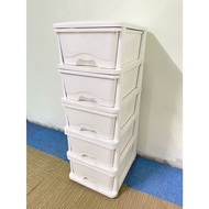 5 Tier Plastic Drawer Cabinet/ Drawer Cabinet/ Storage Cabinet [Made by MY]