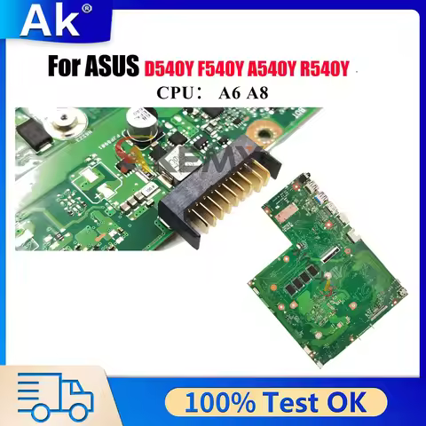 X540YA Notebook Mainboard For ASUS VivoBook F540Y X540Y D540Y R540Y X540YA A540Y Laptop Motherboard 