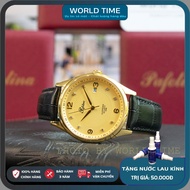 Đồng Hồ Nam Pafolina 5033M dây da Chính Hãng Full Box Kính Sapphire Chống Xước - Chống Nước 5ATM -