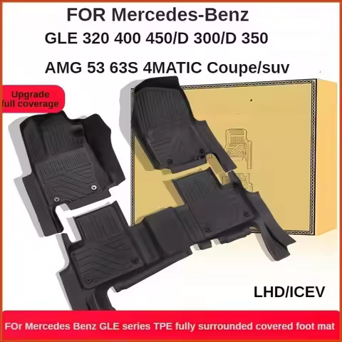 TPE Floor Mats For Mercedes Benz 2015-2025 GLE 300/d 320 350 400 450/d 4MATIC AMG 53 63S Coupe SUV F