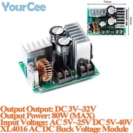 XL4016 80W AC DC Step Down Buck Voltage Power Module AC 5V~25V DC 5V-40V to DC 3V~32V to Converter A