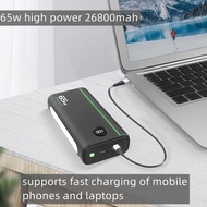 [true 65w]laptop power bank 26800mah 5A two-way type-c super fast charging power bank