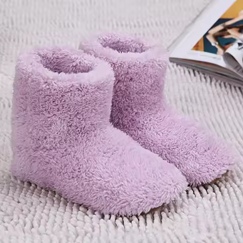 Women Men Electric Heating Shoes USB Heated Shoes Rechargeable Foot Warmer for Cold Weather