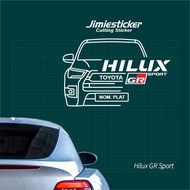 Sticker Hilux GR Sport, Toyota Hilux, Car Sticker, Custom Sticker, Vinyl Cutting.