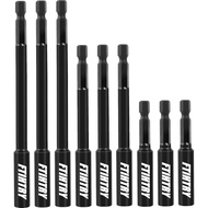 1/4”Magnetic Extension Socket Drill Bit Holder, 60mm 100mm 150mm Long(2.36-9"), 9pcs Screwdriver Ext