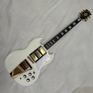 Gibson SG Electric Guitar Cream White Body HHH Humbucker Pickups Vibrola Tremolo Bridge Professional