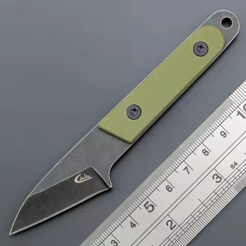 Eafengrow C1295 Fixed Blade Knife 9Cr18Mov Blade G10 Handle EDC Tool Neck Knife for Camping Hiking F