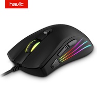 HAVIT Gaming Mouse 7200DPI Programmable 7 Buttons RGB Backlit USB Wired Optical Mouse Gamer for PC C