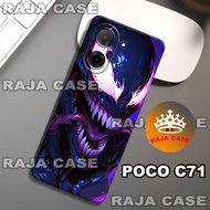 Rc21/Softase rubber poco C71 - VENOM Motif - Case poco C71 - Casing poco C71 - Silicone poco C71 coo