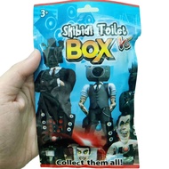 ซองโมเดล Skibidi Toilet หัวชักโครก คาเมร่าแมน สปีกเกอร์แมน ทีวีแมน ขนาด6-10cm. +การ์ด1ใบ