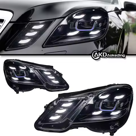 Car Styling Head Lamp for W212 Headlights 2009-2016 W212 E200 E300 E260 Headlight 12V H7 LED DRL Hid