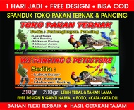 SPANDUK TOKO PAKAN TERNAK (FREE DESIGN)