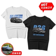 ♀เสื้อกล้ามกอล์ฟ GTR Scirocco เสื้อสเวตเตอร์รถ EA888รถแข่งของเล่น R36เสื้อสเวตเตอร์แขนสั้นปรับแต่งได