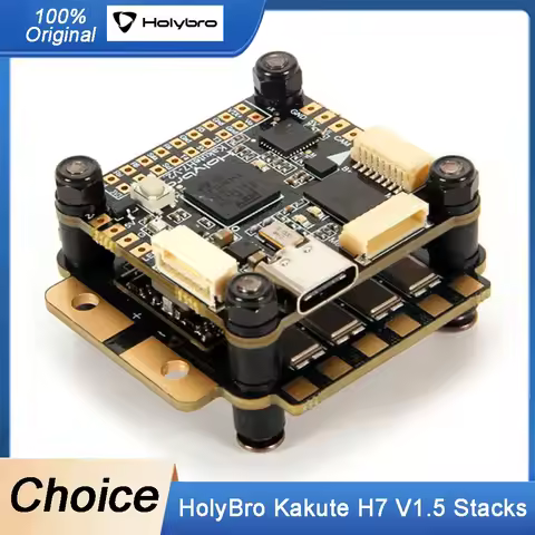 HolyBro Kakute H7 V1.5 Stack - ICM-42688-P Flight Controller with Tekko32 F4 50A/Matek 65A 4in1 ESC 
