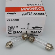 OSRAM OSRAM 12V 6418 C5W 36mm/37/38 Car Reading Light License Plate Light Double-Pointed Bulb
