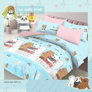 Nc Ready- We Bare Bears Wbb Bed Linen Set / Kintakun We Bare Bears Bed Linen