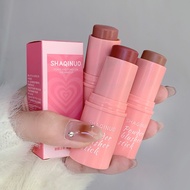 Girly Feeling~SHAQINUO Vitality Smooth Blush Stick Natural Matte Cream Non-Flying Powder So Smudged 