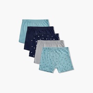 Babyshop Juniors Star Print Boxers with Elasticated Waistband - Set of 5