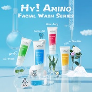 YOU Hy! Amino Facial Wash Oil Control, Sabun Cuci Muka YOU Hydrating, Brightening, Anti-Acne Acneplu