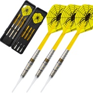 Genesis Torpedo Type Golden Soft Needle Type Tungsten Steel Darts 18g 20g with 6 Pieces Dart Wings 6