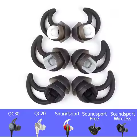 3 Pairs Silicone Replacement Earbuds Ear Tips for Bose QC20 QC30 SIE2 IE3 Soundsport Wileless Earpho