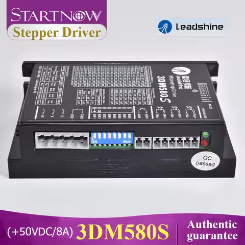 Startnow 3DM580S DM542 DM556 3 Phase Digital Stepper Motor Driver Voltage 20-50V DC 1-5.6A for 42 St