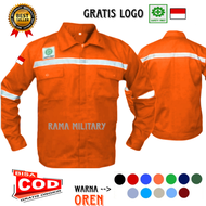 WEARPACK ATASAN PROYEK SAFETY KAMEJA ATASAN BAJU BENGKEL