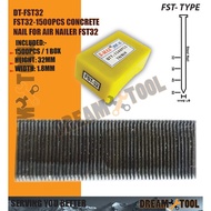 *AIR NAIL GUN* FST32/ FST38/ FST45/ FST50 - 1500PCS Concrete Nail for Air Nail *AIR NAIL GUN*