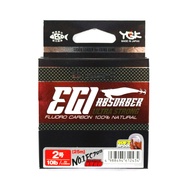 Sale YGK Egi Absorber Fluorocarbon Leader Line 25m Size 2.0, 10lb (2434)