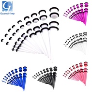 [Gazechimp] 18 Pieces Ear Gauges Stretching Kit  Taper 14G-00G Expanders Piercings Jewelry