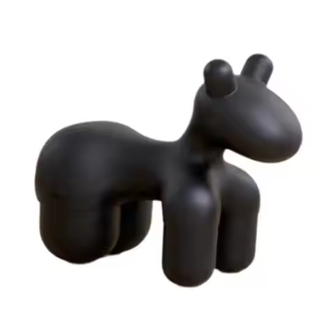 Cute Horse Stool Home Decor Horse Ornament Nordic Animal Footstool Leisure Stool for Doorway Office 