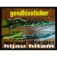 HIJAU Striping Mio Soul Green Black 2010/ 2011