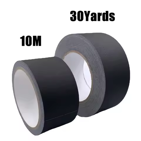 Gaffer Tape Heavy Duty Non-Reflective Matte Black Cloth Grip For Photography Book Repair Filming Bac