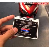 HRC Attion Hugger Airblade Printcutt Sticker Cool Vario Under Fender Accessories HRC Sticker/