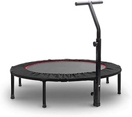 YFDM Trampoline-Fitness Exercise Trampoline with Handle Bar, 50" Foldable Rebounder Cardio Workout Training for Adults or Kids (Max. Load 300lbs, Zero Stretch Jump Mat)