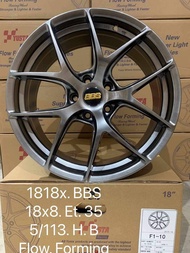 (1 วง) ล้อแม็กซ์ลาย BBS ขอบ 18 กว้าง 8 นิ้ว 5 รู 112-113 ออฟ 35 (F1-10) ล้อแม็กขอบ 18