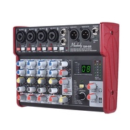 Muslady SM-68 Portable 6-Channel Sound Card Mixing Console Mixer Built-in 16 Effects with USB Audio