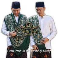 Sorban Ar-rida solo motif kasmiri Printing Grade A - Sorban Rida Panjang Hitam - Sorban habib motif 