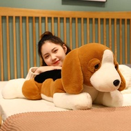 40-80Cm Hgjhllree Kawaii Stuffed Plush Toy Lying Beagle Puppy Dog With Clothes Soft Pillows Cute