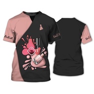 Nail Polish Manicurist T-Shirt - Y2K 3D Print Streetwear Top