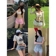 Low-Waist Jeans Shorts KINNITA