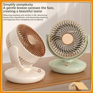 Desktop Fan Portable Table Fan with 3 geas Adjustable Shaking Head Fan USB Rechargeable Library outdoor bri