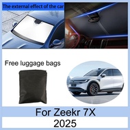 Sun Shade Car For Zeekr 7X 2025 Windshield Front SunShade 汽車遮陽罩 Accessories