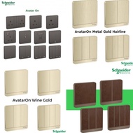 Schneider Electric Avatar on switch socket coloured