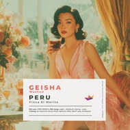 Light roasted Gesha coffee from Peru Visty