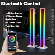 2PC LED Light RGB Room Decor Abyss Lamp Bluetooth Ambient Night Light Desktop Mood Lighting for TV P