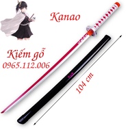 Kiếm gỗ Katana Cosplay nhân vật Viêm trụ Rengoku Kyoujurou và các nhân vật trong Kimetsu No Yaiba bằ