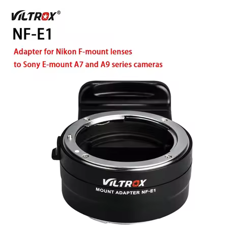 VILTROX NF-E1 Auto Focus Lens Adapter Aperture Control for Nikon F Lens to Sony E mount A9 A7II A7RI